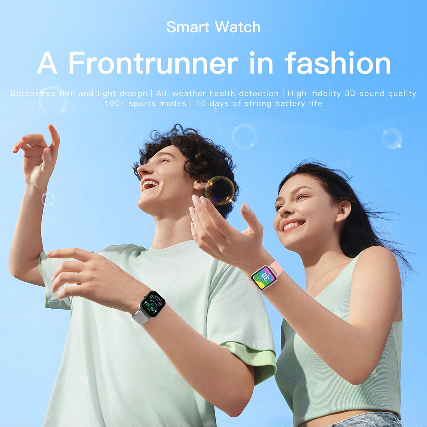 Smart Watch Waterproof Fitness Tracker with Heart Monitor